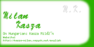 milan kasza business card